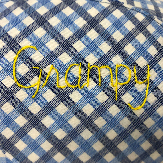 Grampy Embroidered Memory Bear
