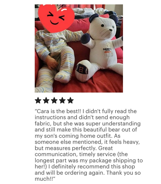 keepsake birth weight teddy bear