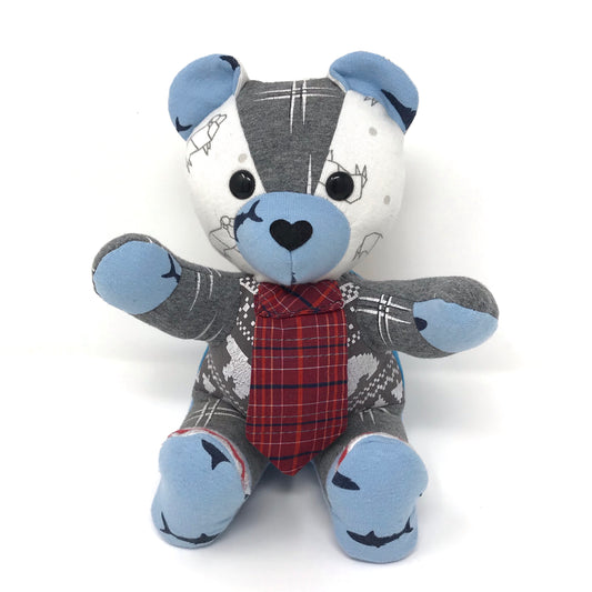 baby keepsake bear with tie