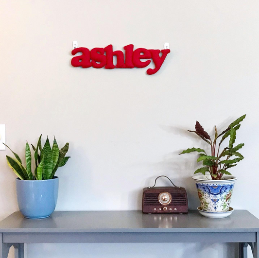 Handcrafted Baby Name Banner