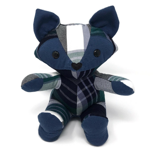 Memory Fox Made from Grandma's Shirts