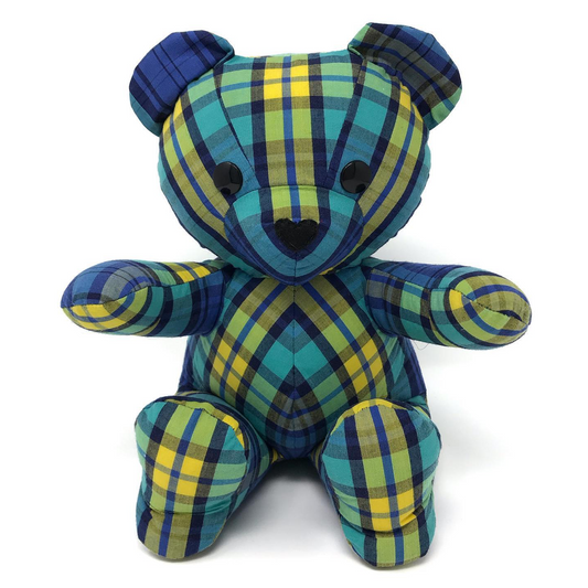 memorial bear made from a shirt