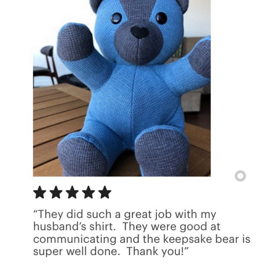 Small Memory Bear made from a Shirt