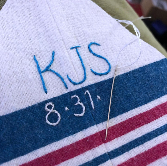 hand embroidered keepsakes