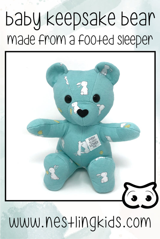 baby clothes keepsake bear