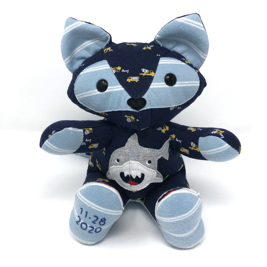 baby keepsake fox memory bear