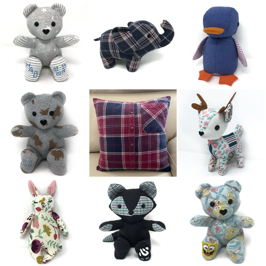 memory bears and pillows