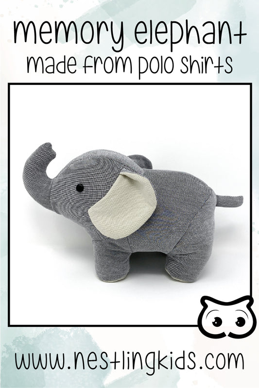 memory elephant made from shirts