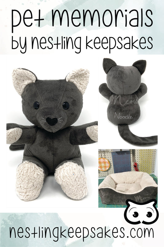 pet memorials by nestling keepsakes