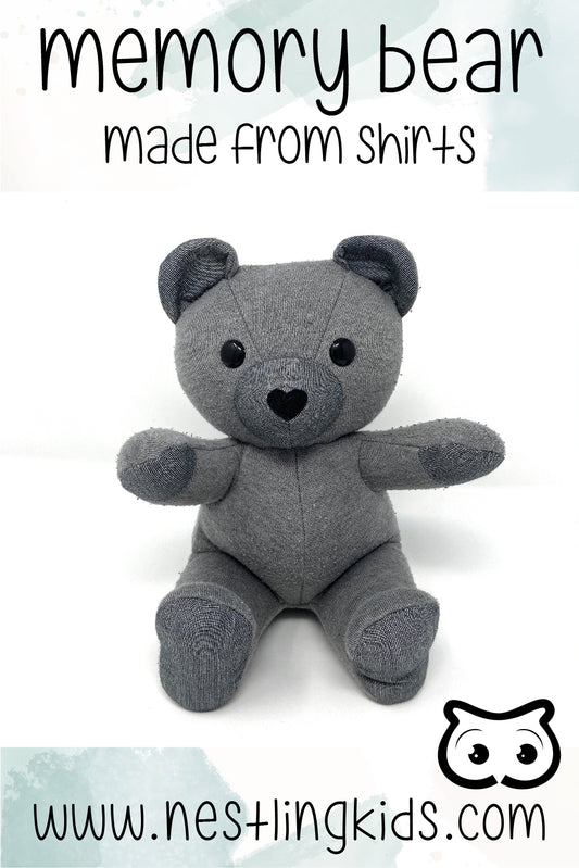 memory bear made from shirts