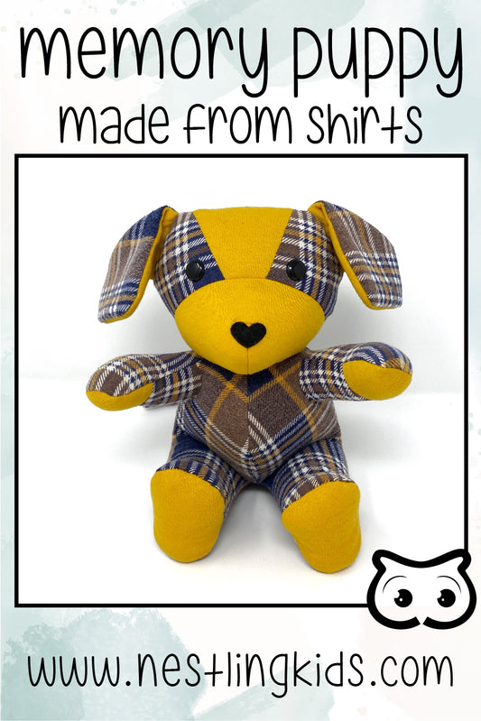 memory puppy teddy bear