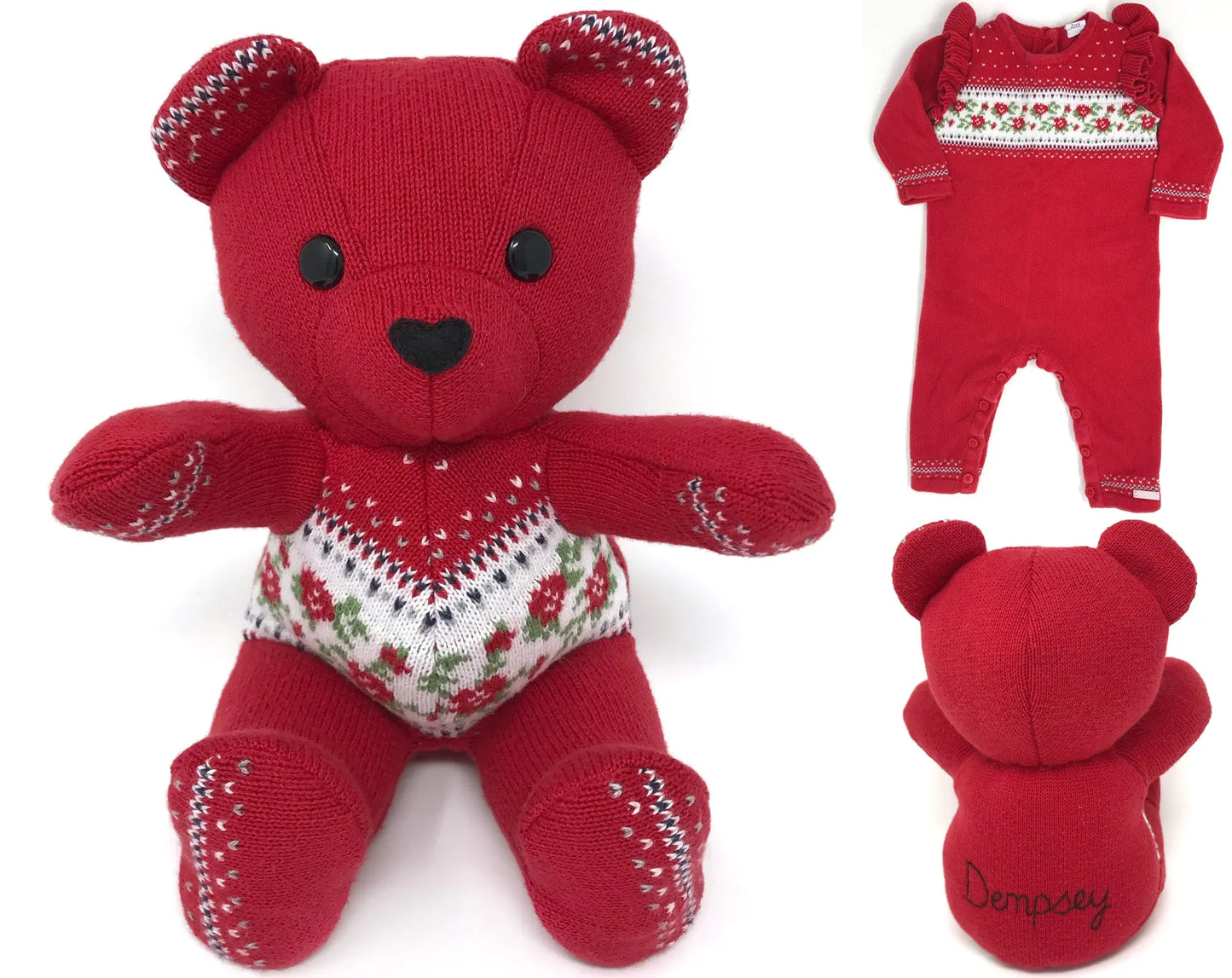 Baby Clothes Memory Bear Nestling Keepsakes