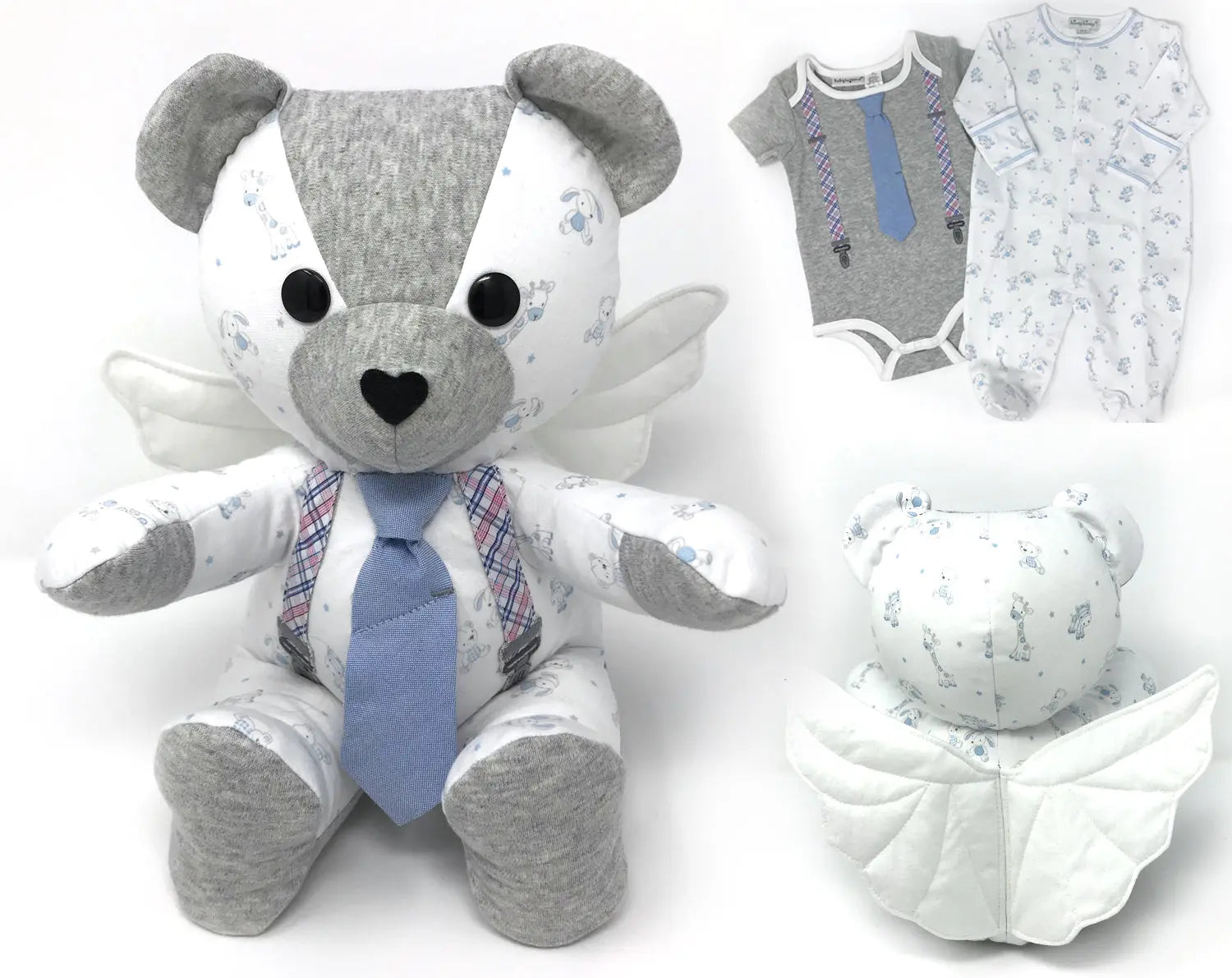 Memorial Angel Teddy Bear Nestling Kids Keepsakes