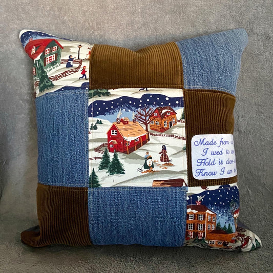 quilted keepsake memory pillow cover