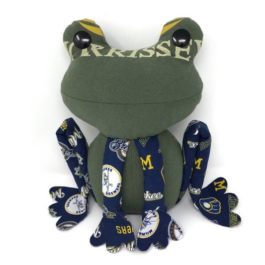 memorial frog stuffed animal