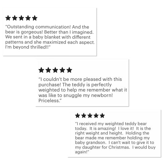 weighted teddy bear reviews