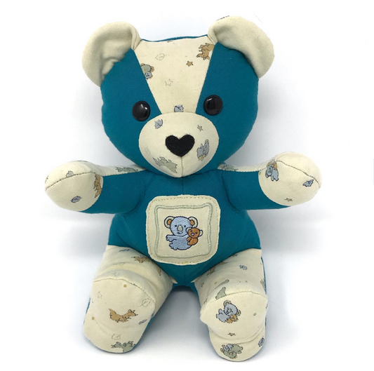 Keepsake Bear from Baby and Adult Clothes