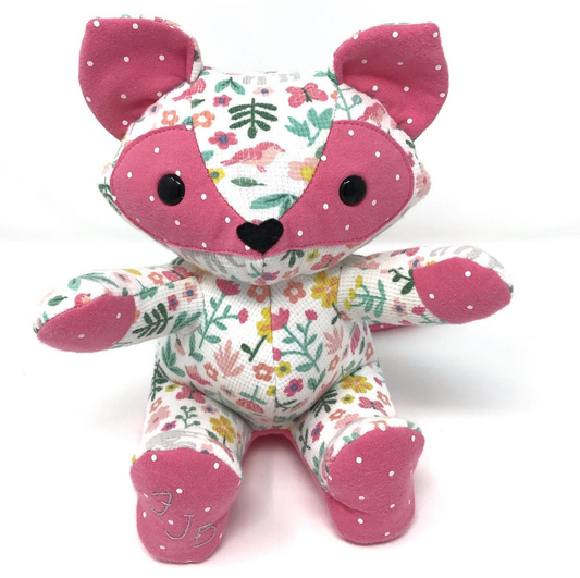 Memory Fox Made from Baby Clothes