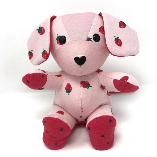 Strawberry Puppy Stuffed Animal