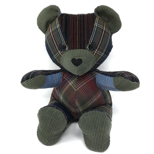 Memorial Teddy Bear Made from Clothes