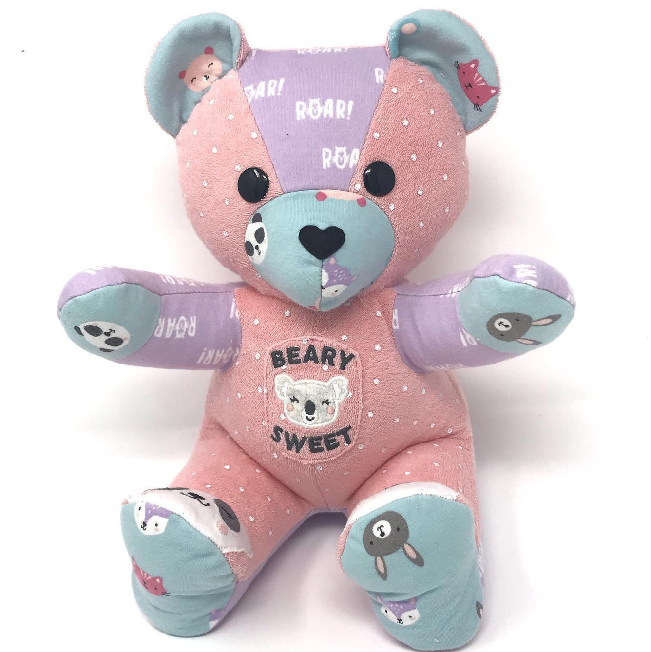 Patchwork Baby Clothes Bear – Nestling Keepsakes