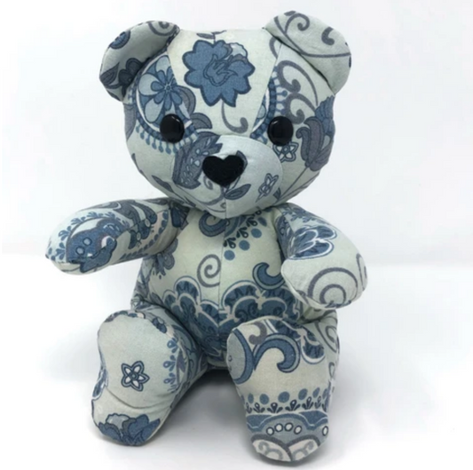Baby Keepsake Bear Made from a Pillow Cover