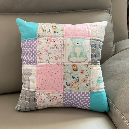 baby clothes quilted pillow cover