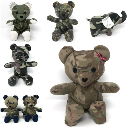 camouflage memory bears