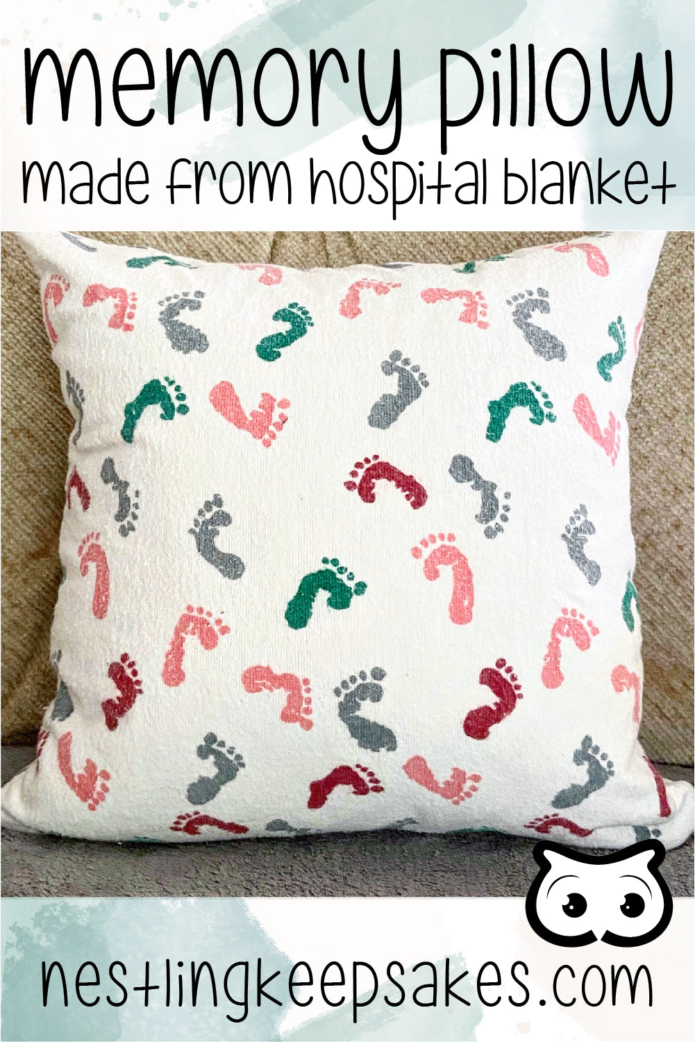 Baby Hospital Blanket Memory Pillow Nestling Keepsakes