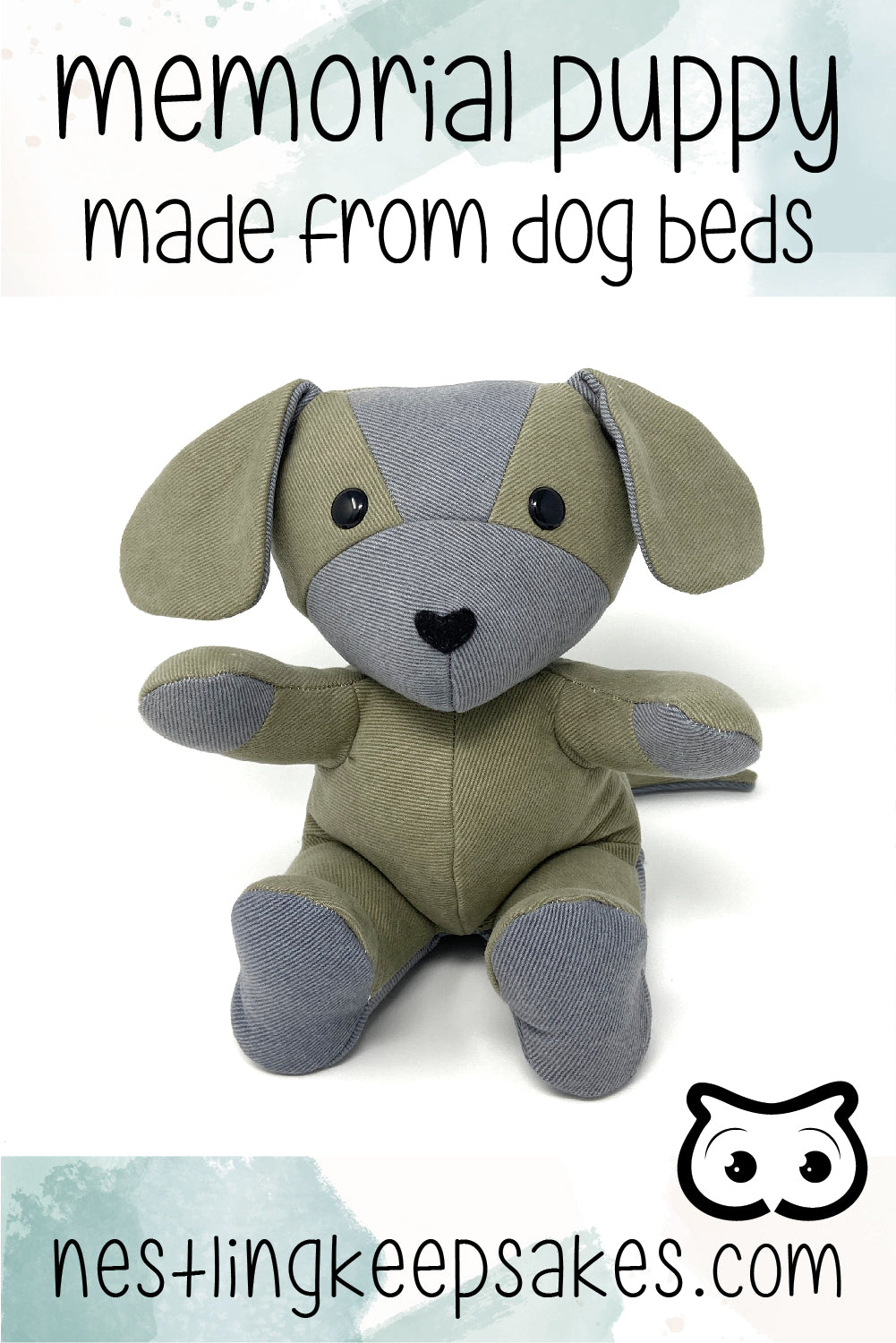 Dog Memorial Stuffed Animal Nestling Keepsakes