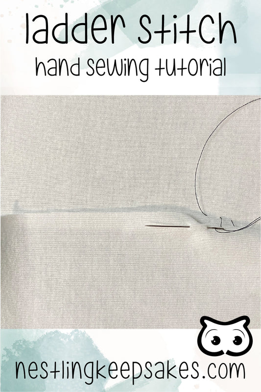 sewing invisible ladder stitch