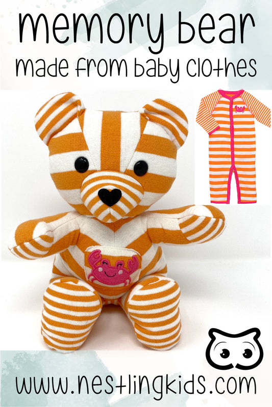 baby clothes memory bear