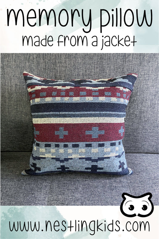 memory pillow made from jacket