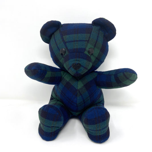 plaid shirt memory bear