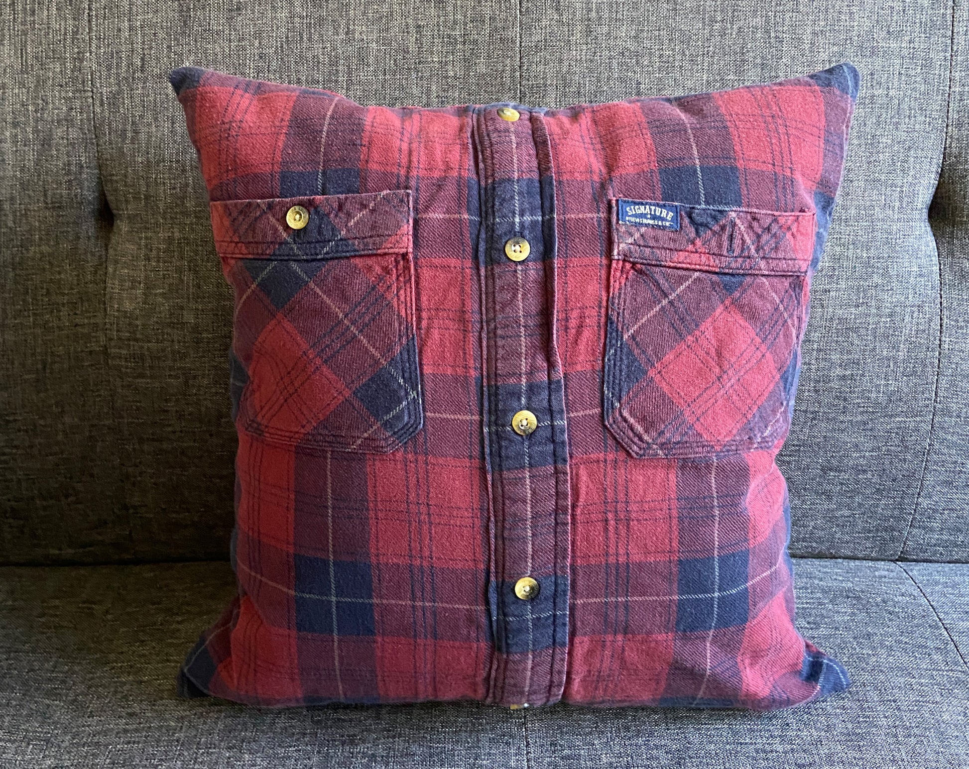 memory pillow made from a shirt