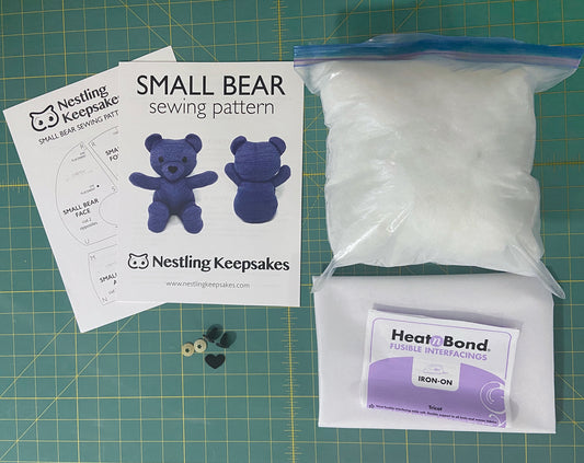 Memory Bear Sewing Kit - SMALL 8.5"