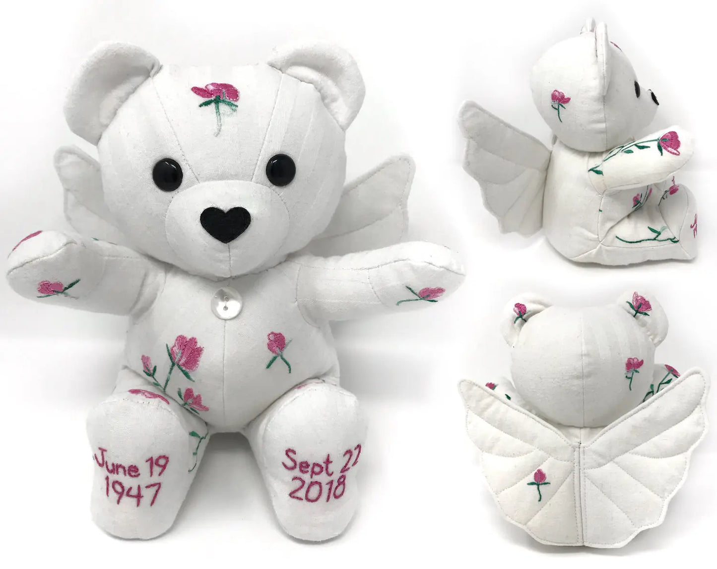 Memorial Angel Teddy Bear Nestling Kids Keepsakes