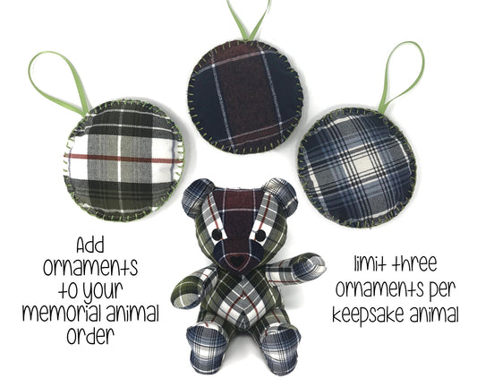 ADD-ON Memorial Keepsake Ornaments Nestling Kids Keepsakes