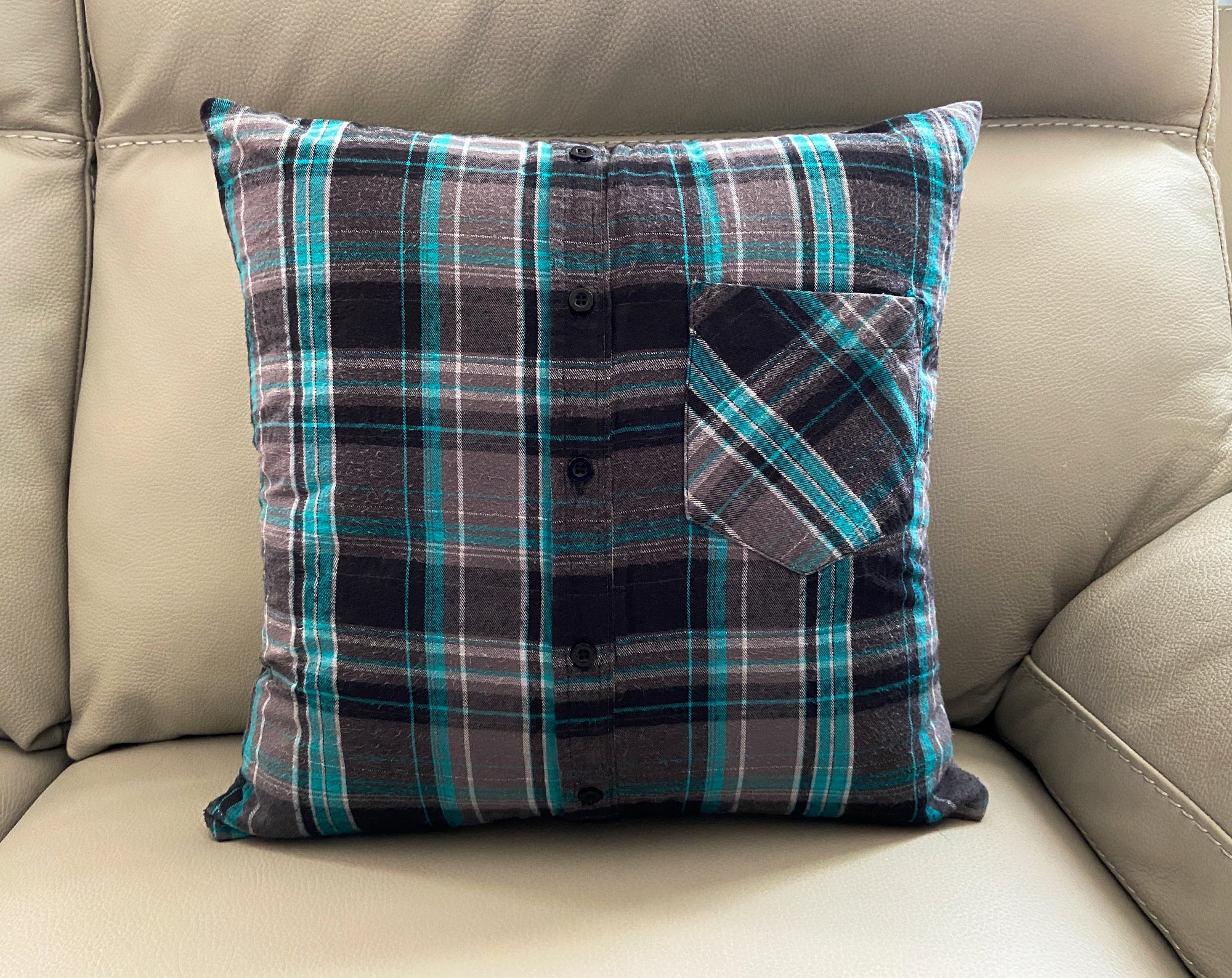 Keepsake Memory Pillow Cover made from adult shirt Nestling Keepsakes