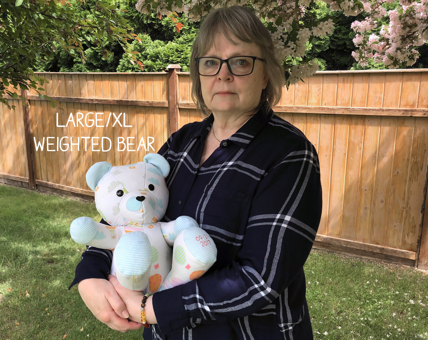 Keepsake Birth Weight Teddy Bear Stuffed Animal Weighted Memory Bear Nestling Keepsakes