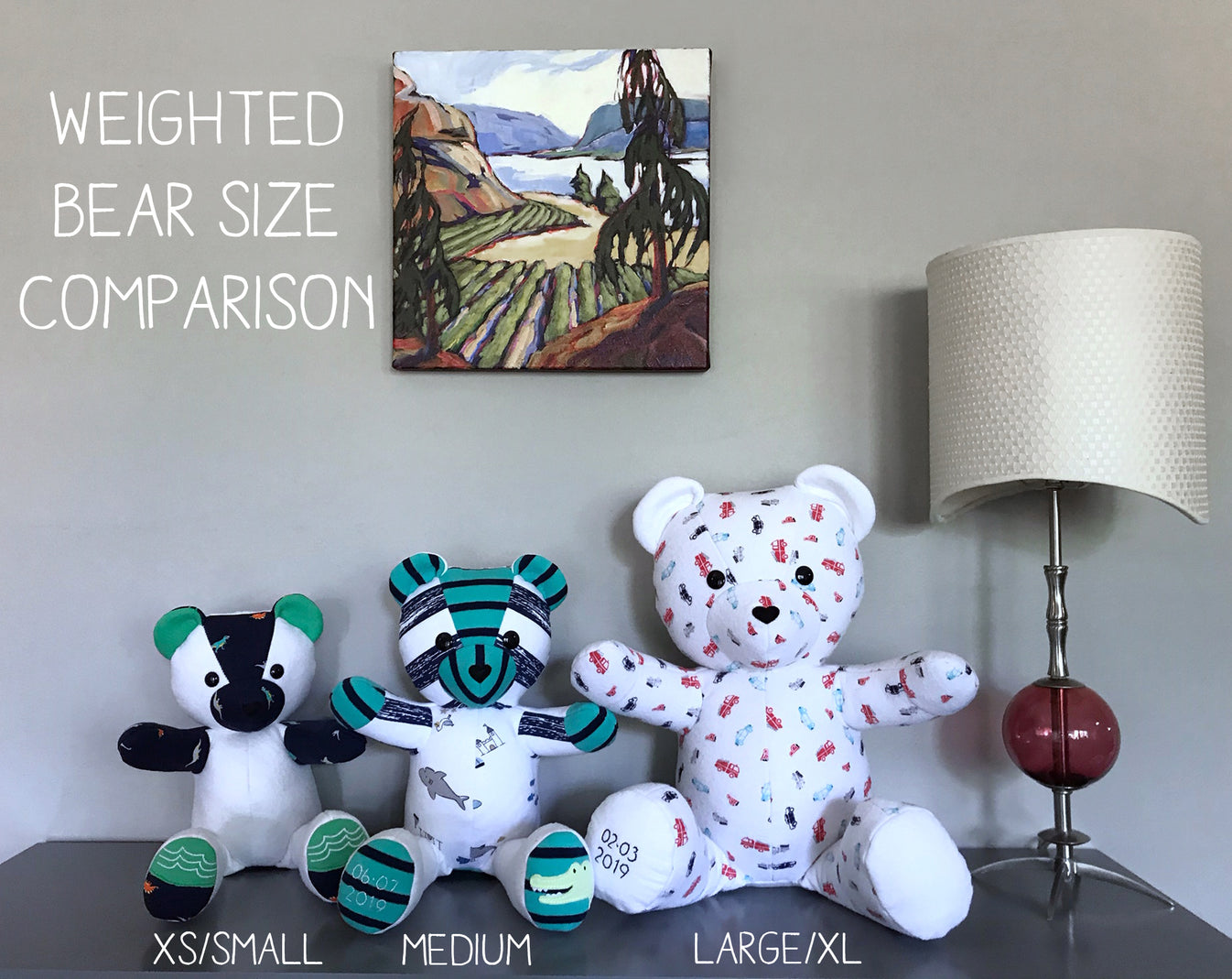Keepsake Birth Weight Teddy Bear Stuffed Animal Weighted Memory Bear Nestling Keepsakes