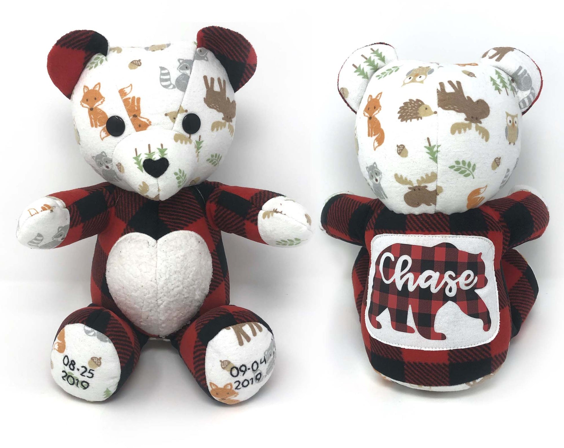 Memory Teddy Bear Sewing Pattern X 3 Sizes Soft Toy Plush Keepsake